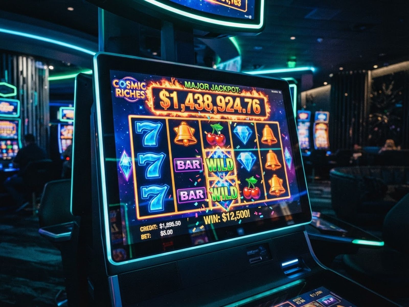 WinPlace online casino gokkasten met kleurrijke symbolen